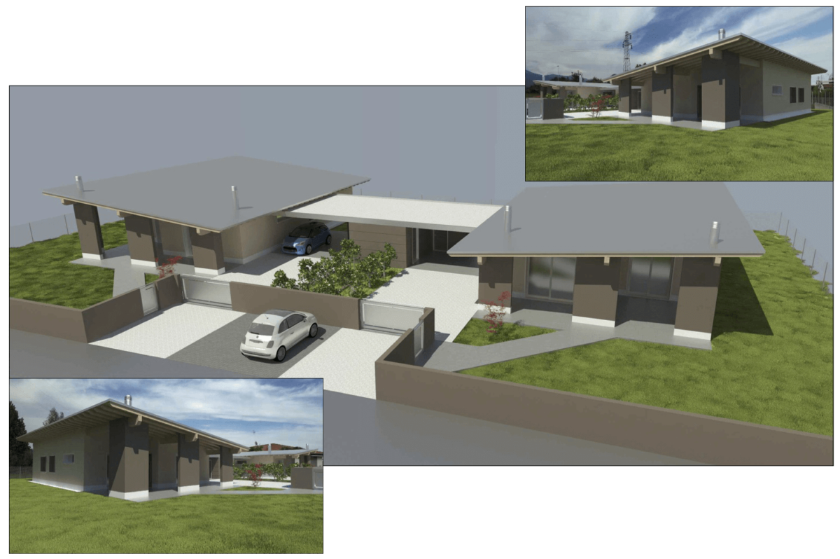 RENDER CASA IN LEGNO